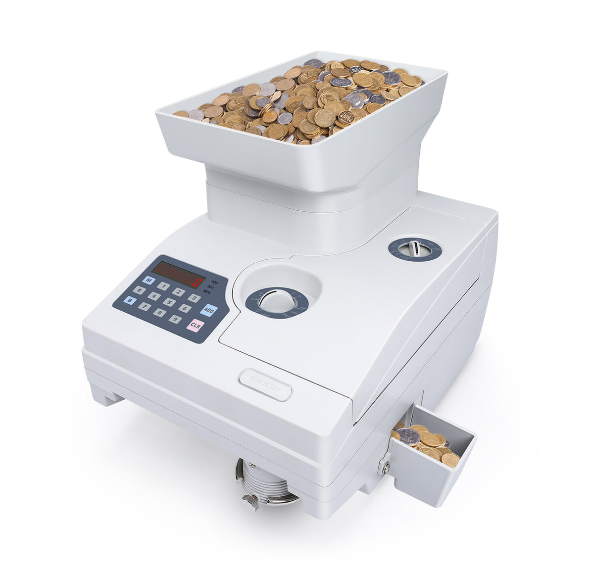 Electronic Automatic Euro Coin Counter of 300 Pieces / Min Coin