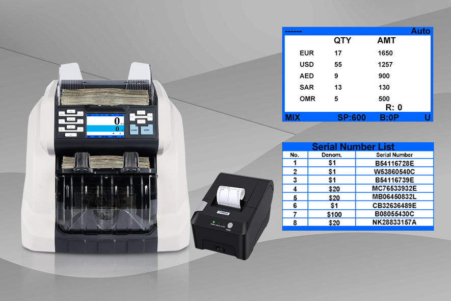 bank-grade bill sorter