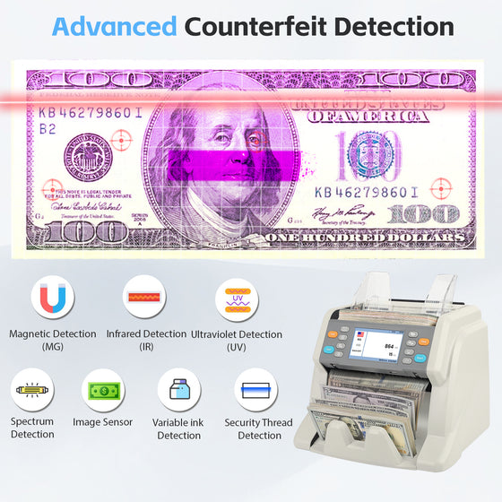 RIBAO MC-50 Multi Currency Mixed Denomination Bill Counter